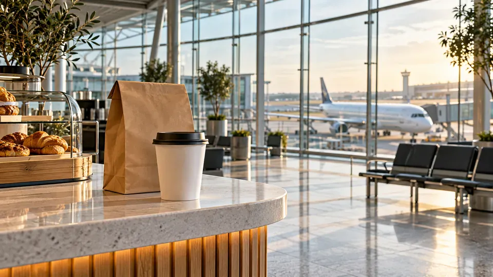 Airport food court